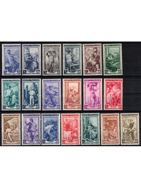 ITALY 1950 Italy at work 19v MNH**