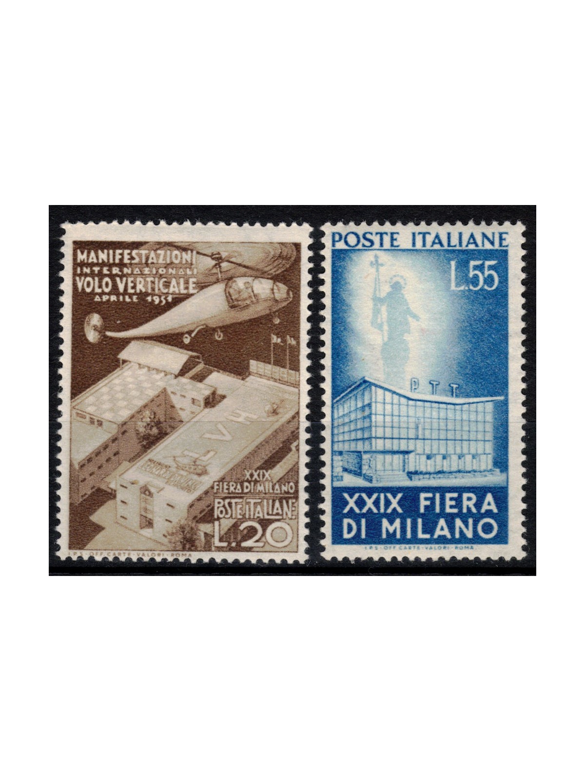 ITALY 1951 Milan Fair 2v MNH**