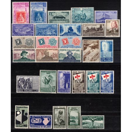 ITALIA 1951 Annata Completa 29v MNH**