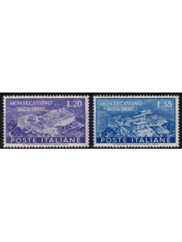 ITALIA 1951 Abbazia di Montecassino 2v MNH**