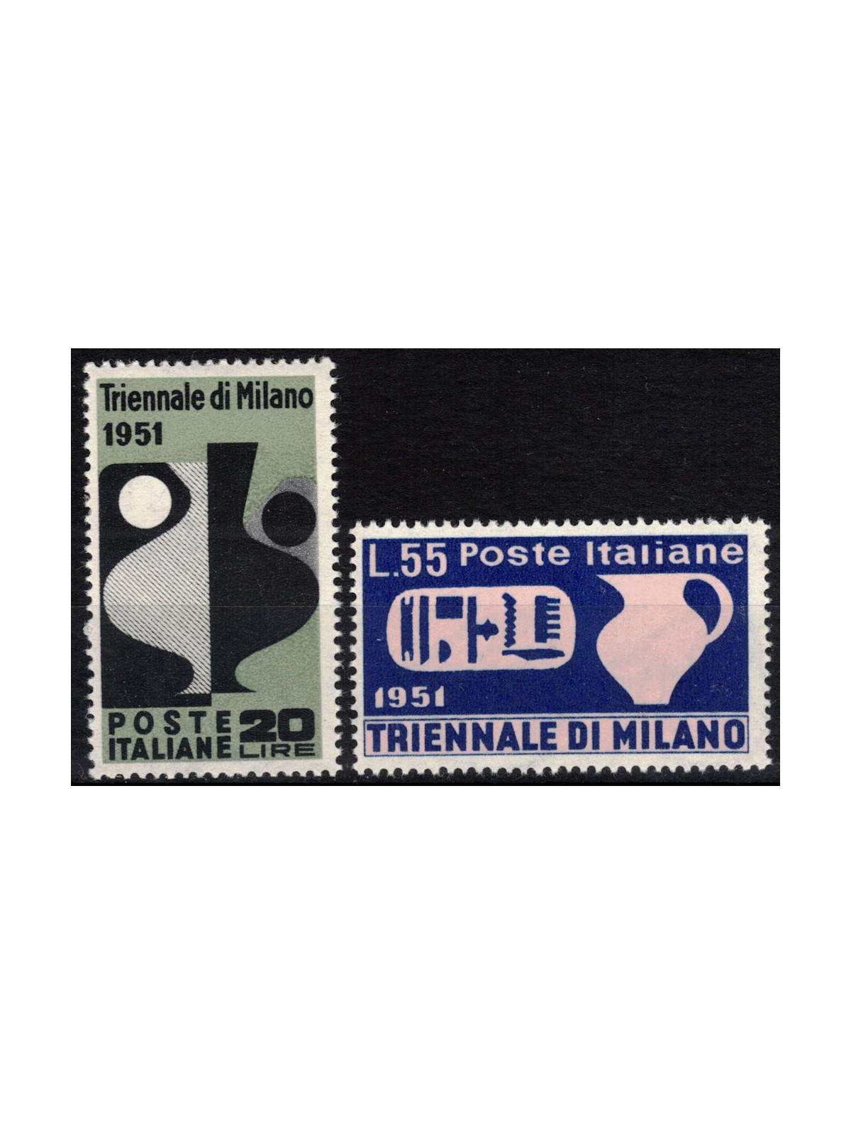ITALY 1951 Milan Triennial 2v MNH**