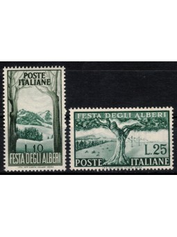 ITALIA 1951 Festa degli alberi 2v MNH**