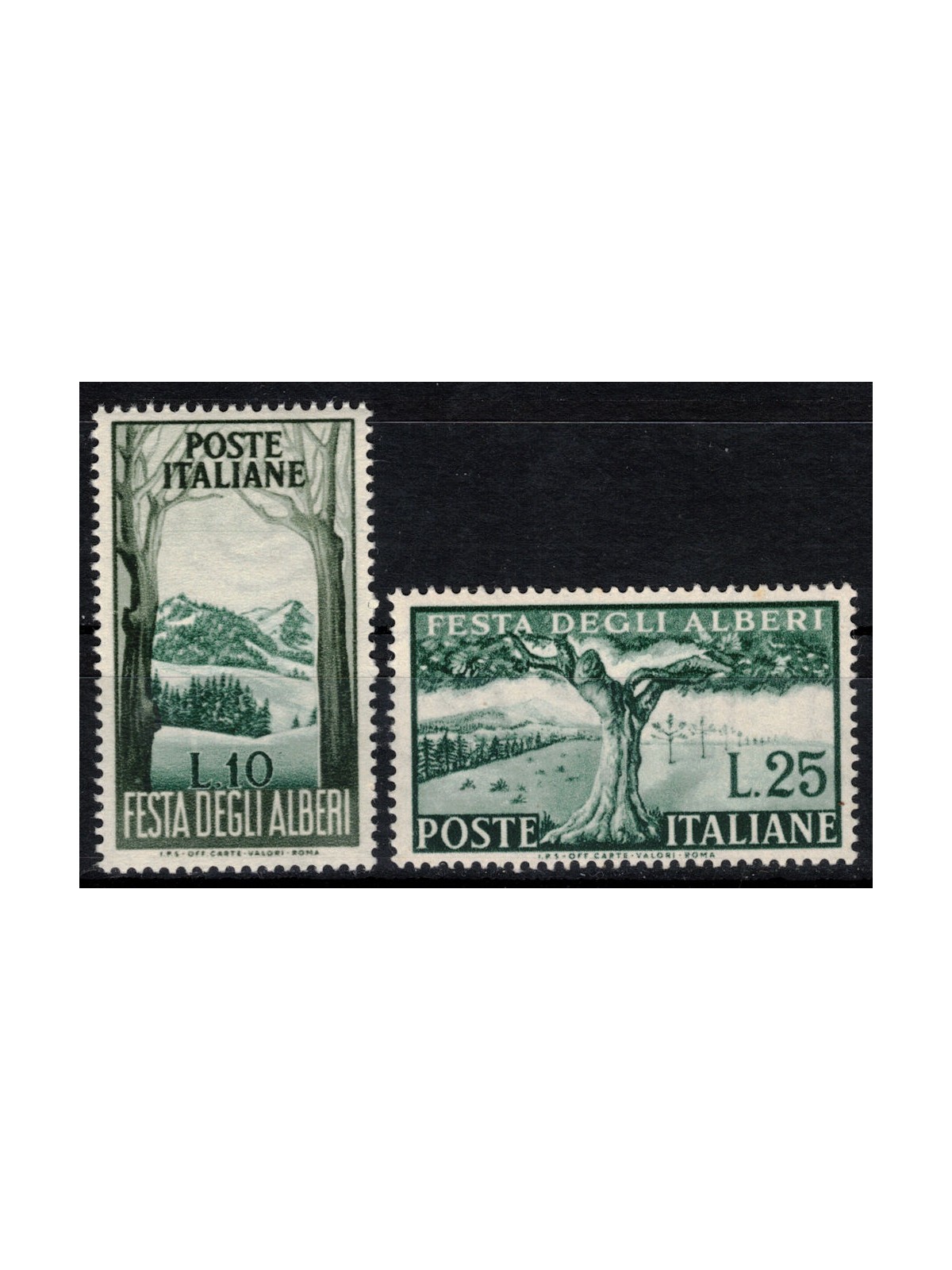 ITALY 1951 Festival of Trees 2v MNH**