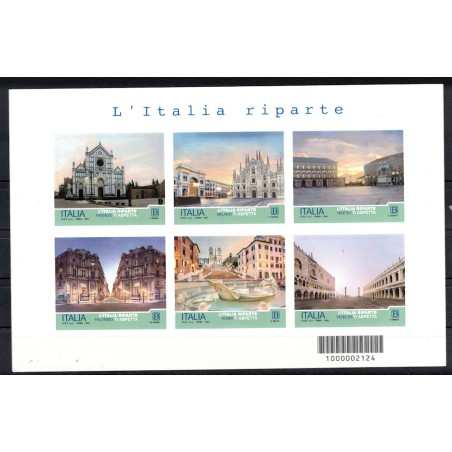 ITALIA 2021 L'Italia riparte BF MNH**