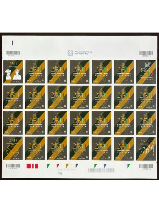 ITALY 2024 - 250th Guardia di Finanza (full sheet) MNH**
