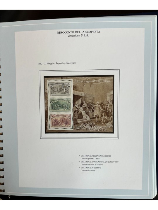 ITALY 1992 Christopher Columbus, 5th Centenary of the discovery of America