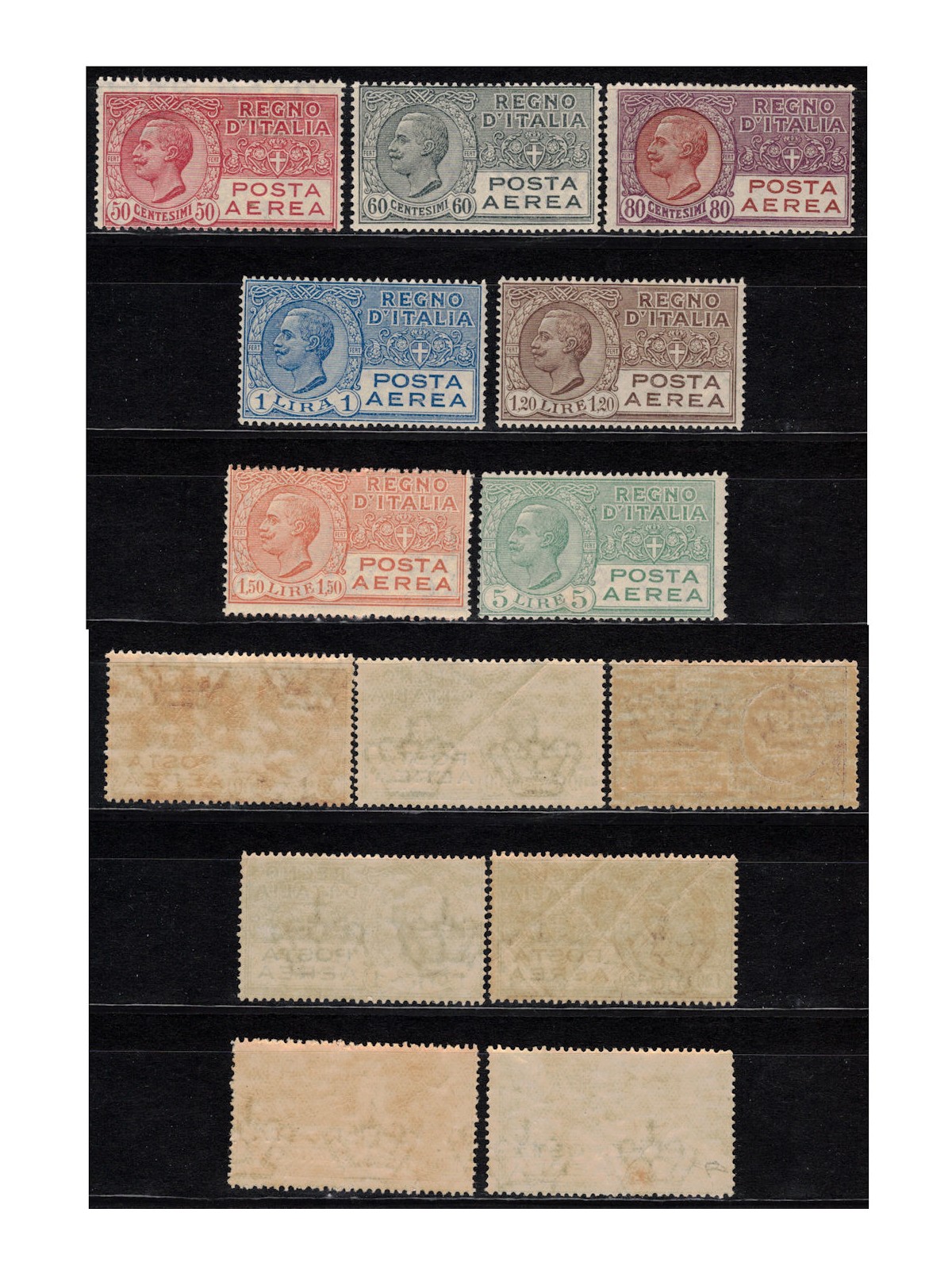 ITALY KINGDOM 1926-28 Leoni type airmail 7v MNH**