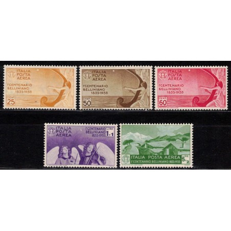 ITALY KINGDOM 1935 Centenary Bellini (airmail) 5v MH*