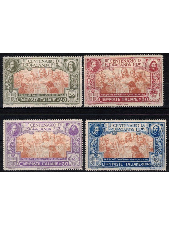 ITALY KINGDOM 1923 Propaganda Fide 4v MH*