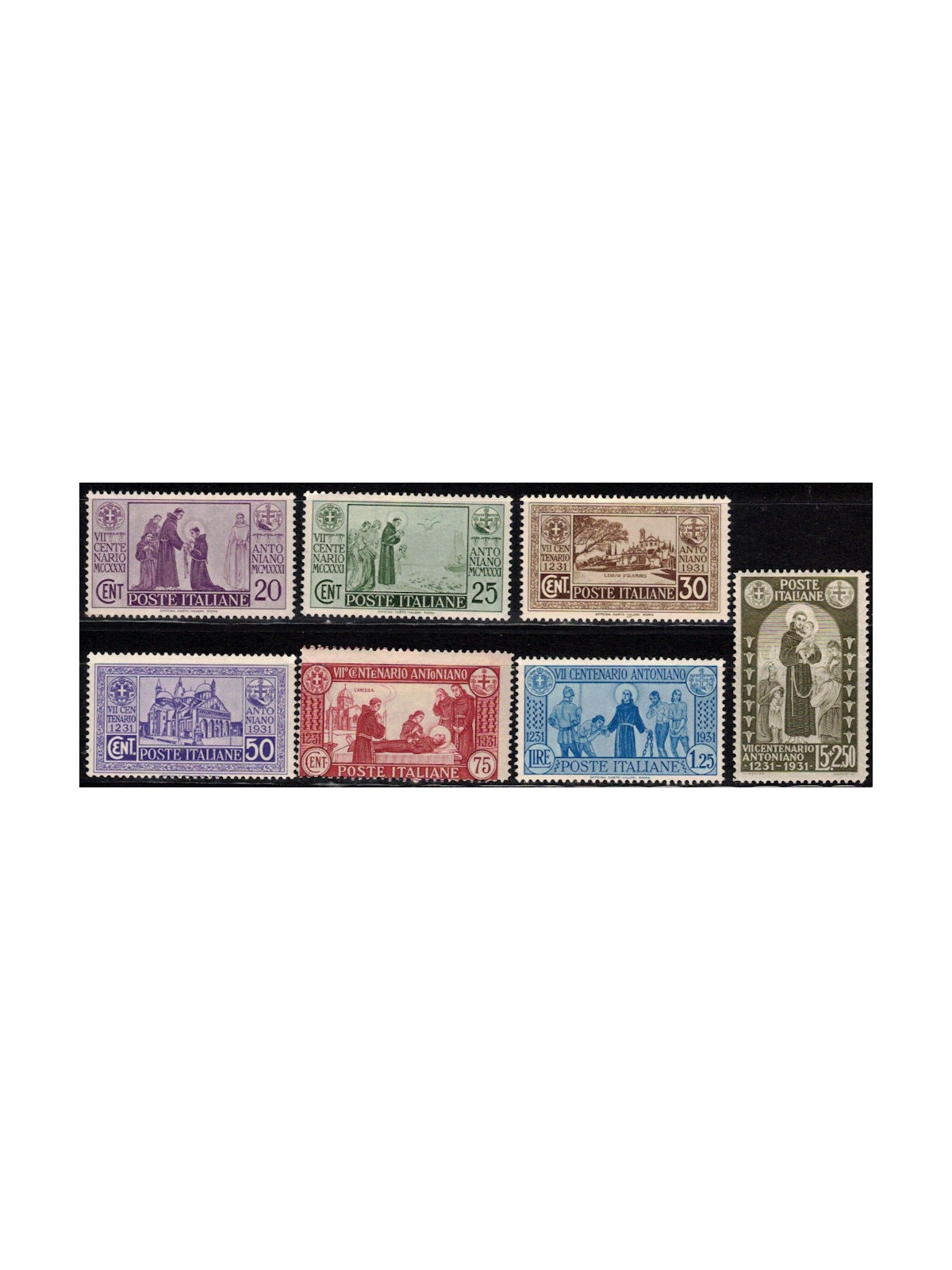 ITALY KINGDOM 1931 Centenary of St. Anthony 7v MH*