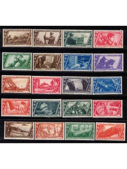 ITALIA REGNO 1932 Decennale Marcia su Roma 20v MH*
