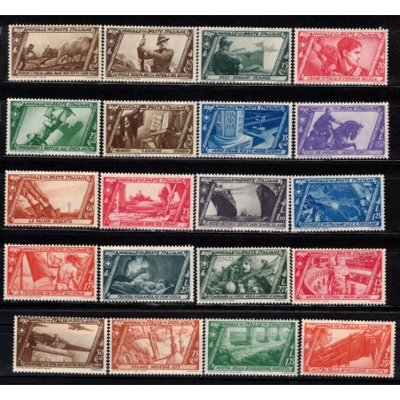 ITALIA REGNO 1932 Decennale Marcia su Roma 20v MH*
