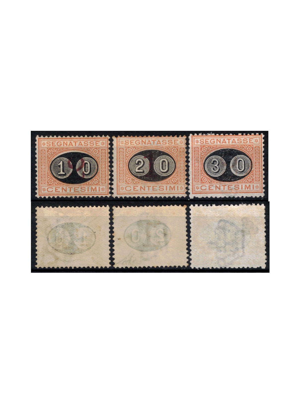 ITALIA REGNO 1890-91 Segnatasse 3v MH*
