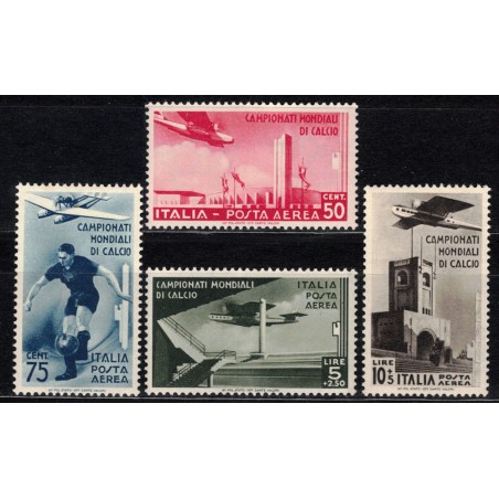 ITALY KINGDOM 1934 Football Championship (Airmail) 4v MH*