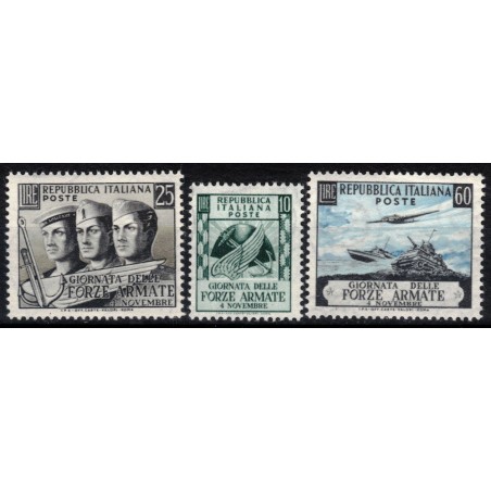 ITALY 1952 Armed Forces Day 3v MNH**
