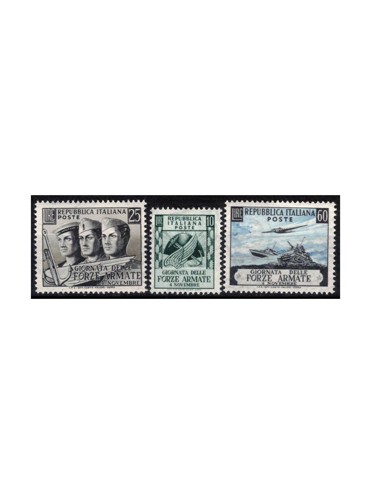 ITALY 1952 Armed Forces Day 3v MNH**