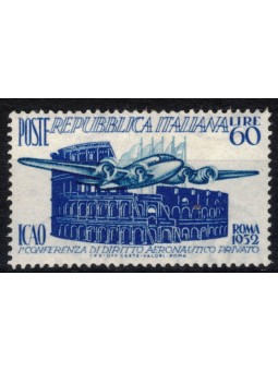 ITALIA 1952 Diritto Aeronautico Privato (ICAO) MNH**