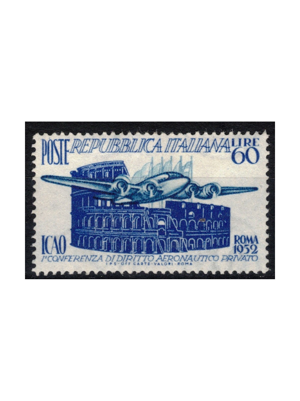 ITALY 1952 Private Aviation Law (ICAO) MNH**