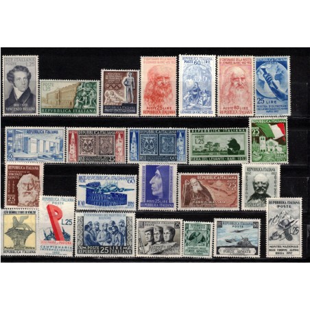 ITALY 1952 Complete Year 24v MNH**