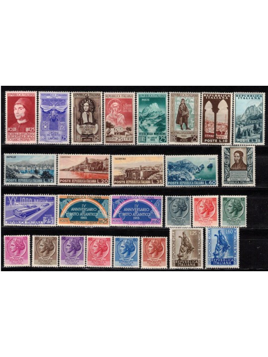 ITALIA 1953 Annata Completa 27v MNH**