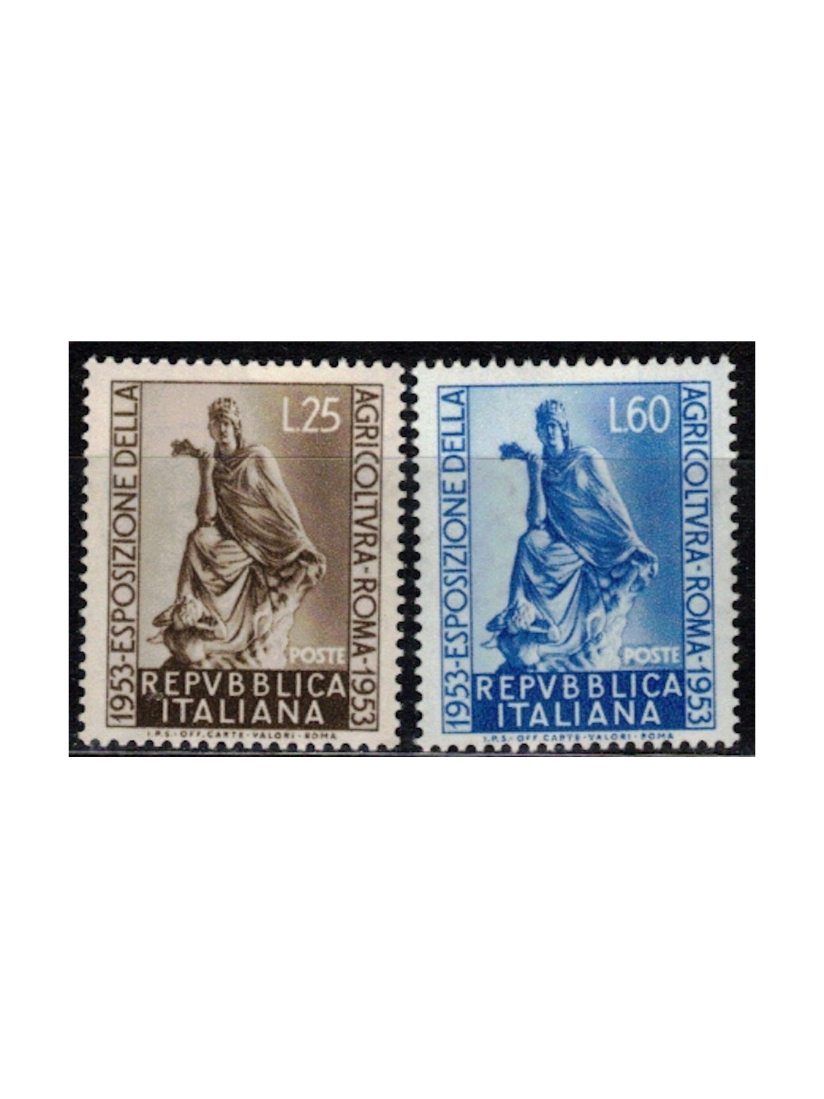 ITALY 1953 Agricultural Exhibition 2v MNH**