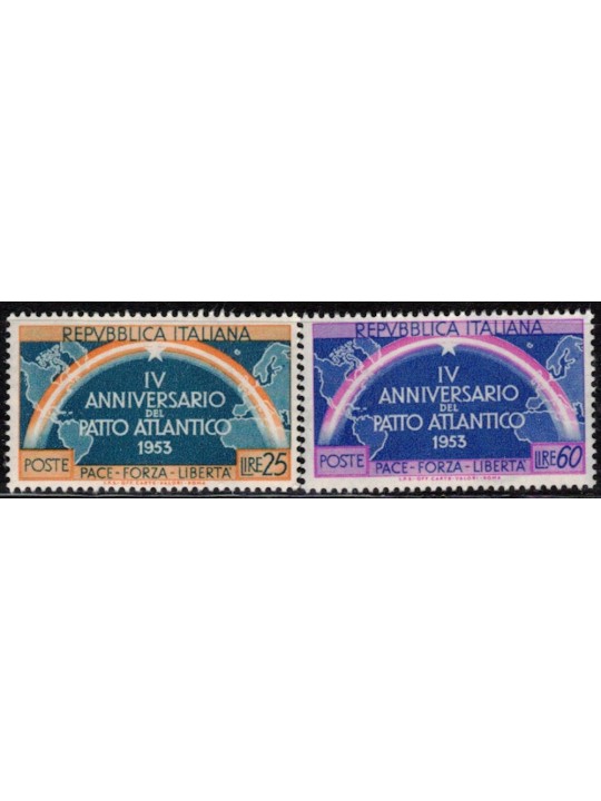 ITALIA 1953 Patto Atlantico 2v MNH**