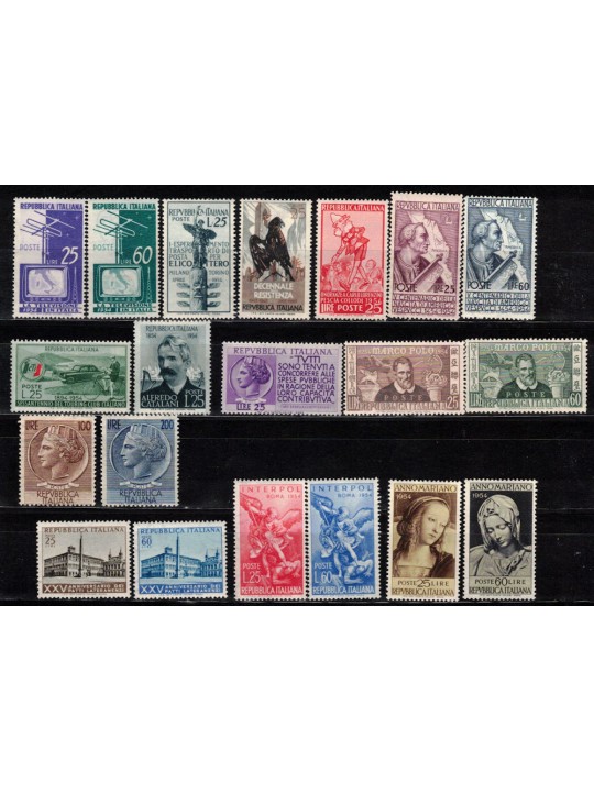 ITALY 1954 Complete Year 20v MNH**
