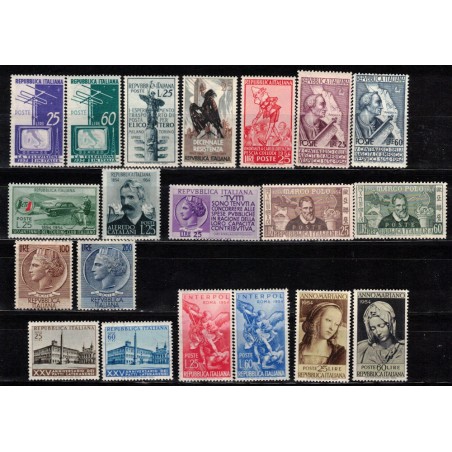 ITALIA 1954 Annata Completa 20v MNH**