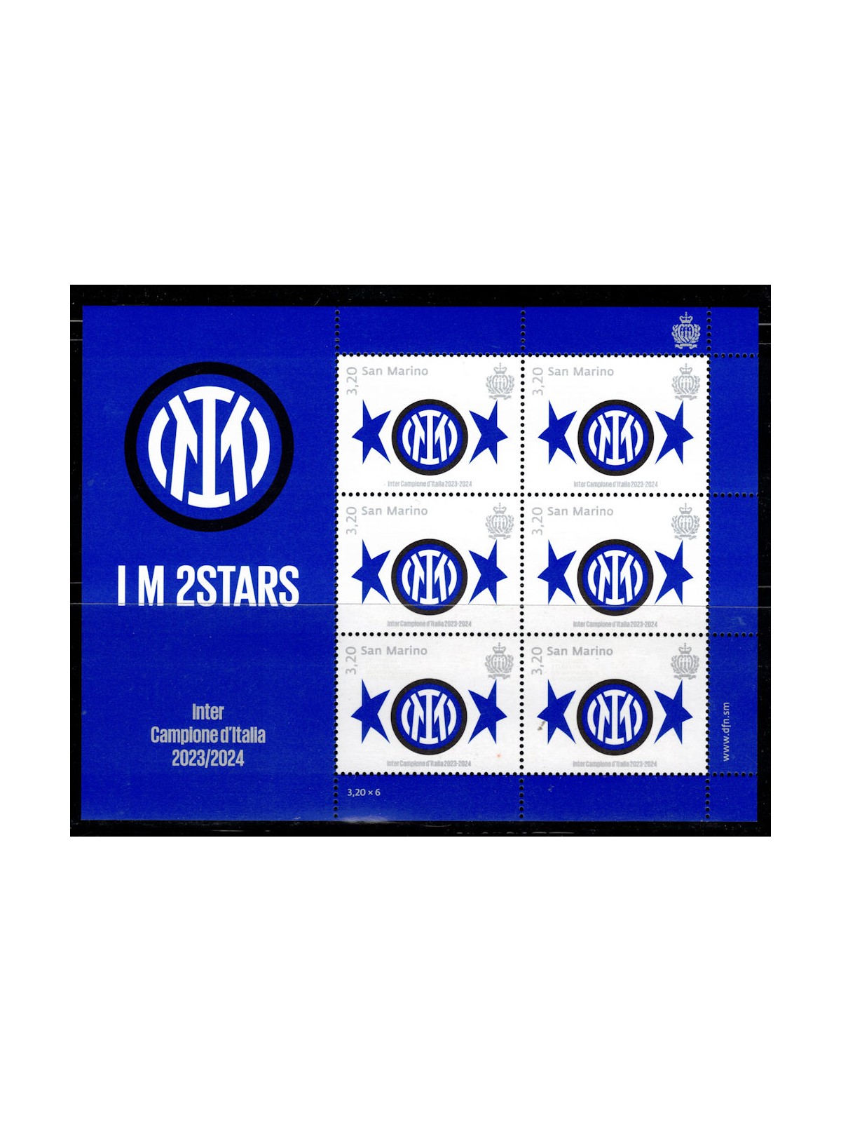SAN MARINO 2024 Inter Italian Champion m/s MNH**