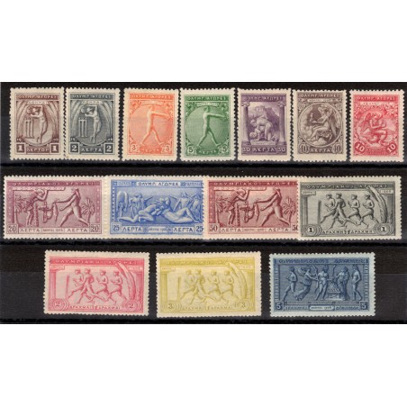 GREECE 1906 Tenth anniversary of the Athens Olympics MH*
