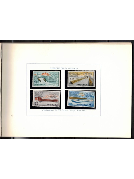 ITALY 1956 Official Italian Postal Booklet Homage