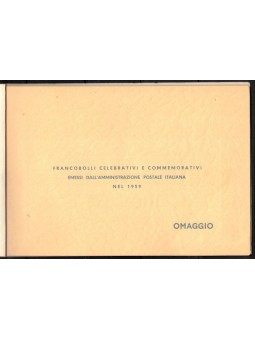 ITALIA 1959 Libretto ufficiale delle poste italiane Omaggio