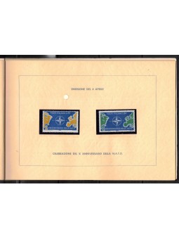 ITALY 1959 Official Italian Postal Booklet Homage