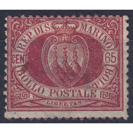 SAN MARINO 1892-94 65c brown red MH*
