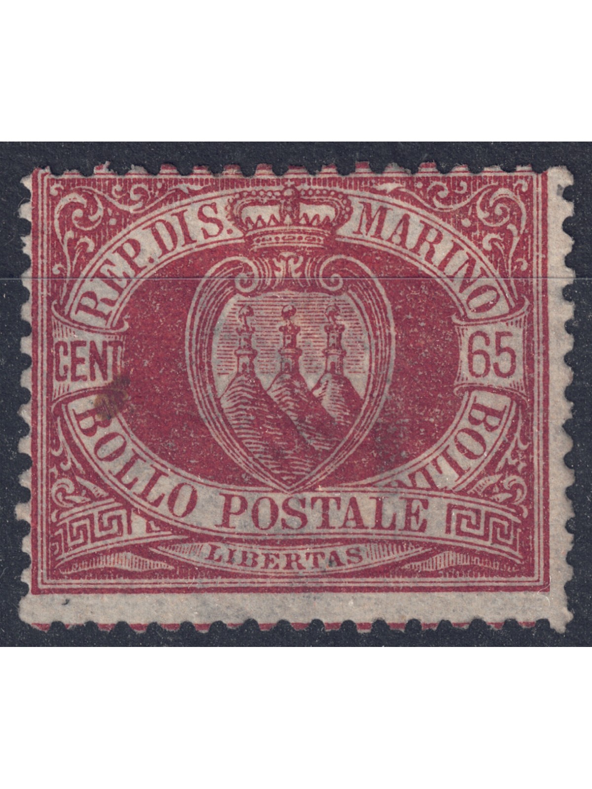 SAN MARINO 1892-94 65c brown red MH*