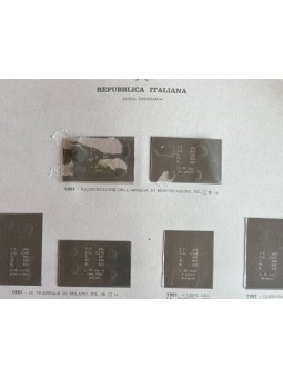 ITALY 1948-55 (Einaudi Presidency) Bolaffi Milord album sheets for singles