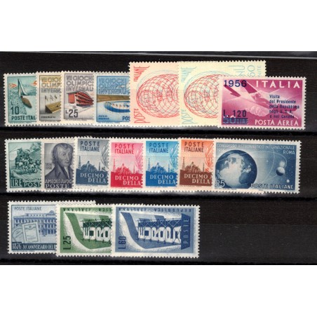 ITALY 1956 Complete Year 17v MNH**