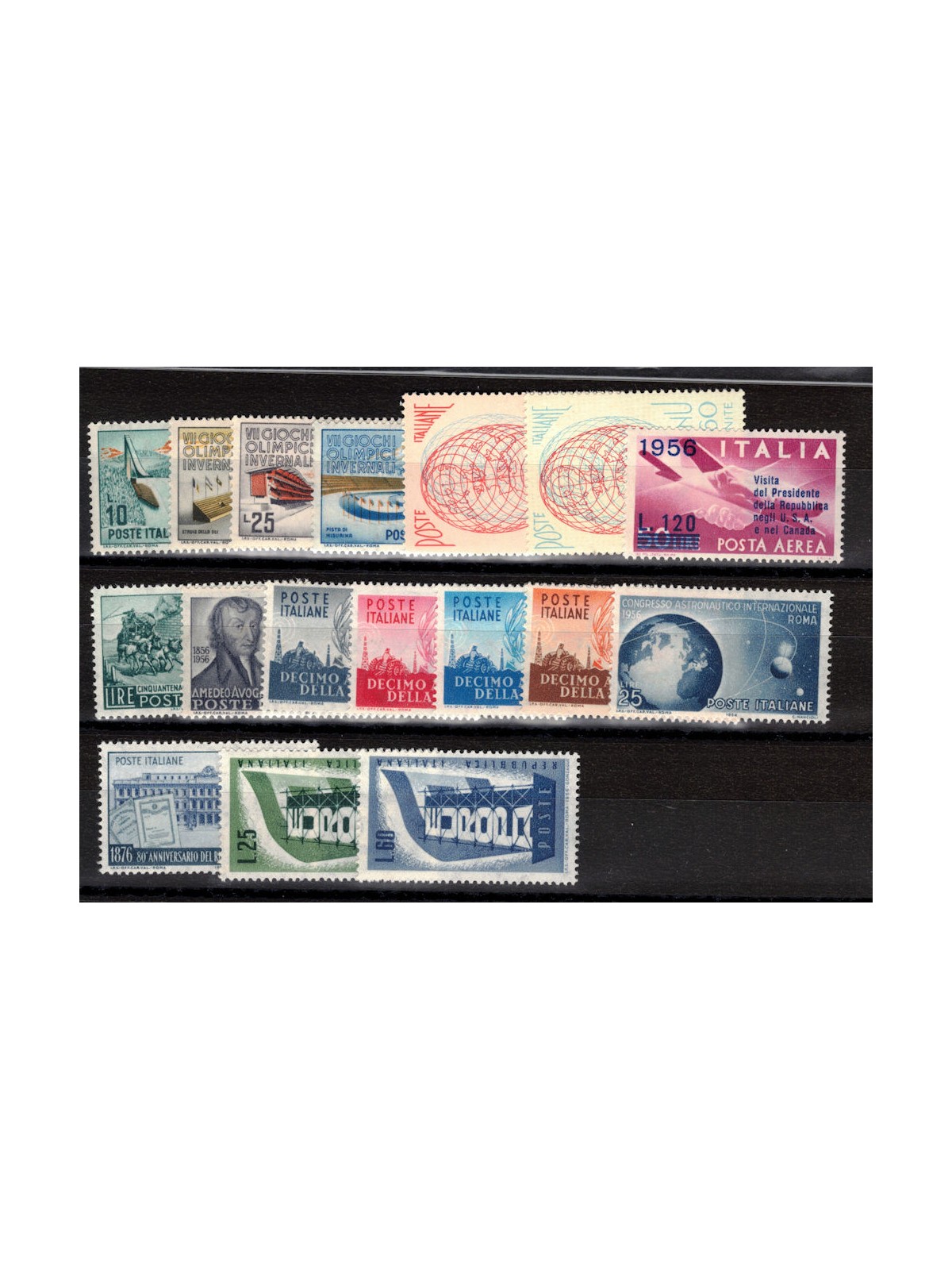 ITALIA 1956 Annata Completa 17v MNH**