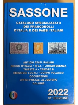 SASSONE CATALOGUE 2022 vol 1 ASI-Kingdom-Lieutenancy-RSI-Colonies