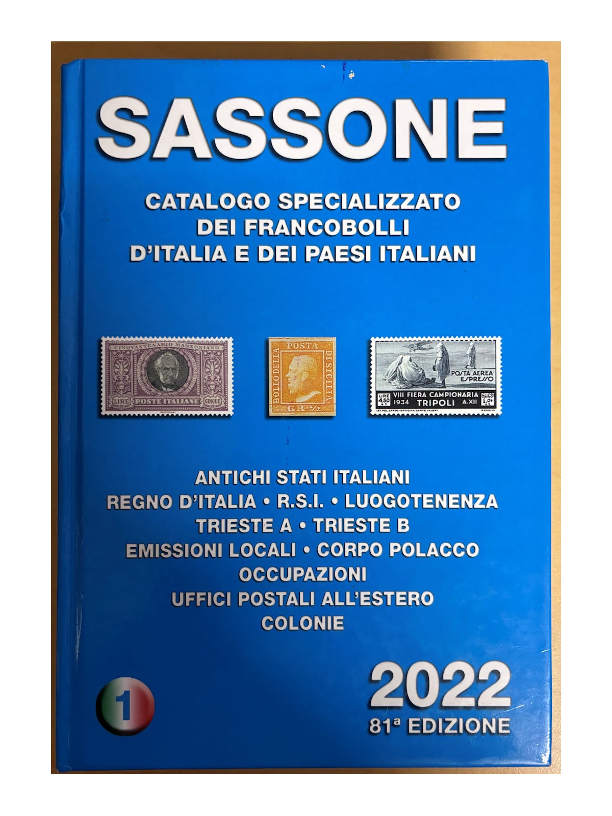 SASSONE CATALOGUE 2022 vol 1 ASI-Kingdom-Lieutenancy-RSI-Colonies