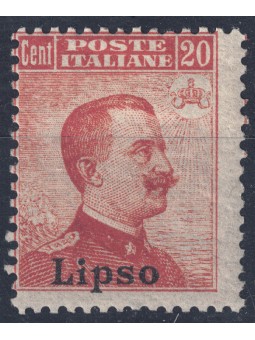 EGEO LIPSO 1917 20c arancio senza filigrana MH*