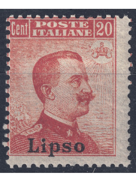 EGEO LIPSO 1917 20c arancio senza filigrana MH*