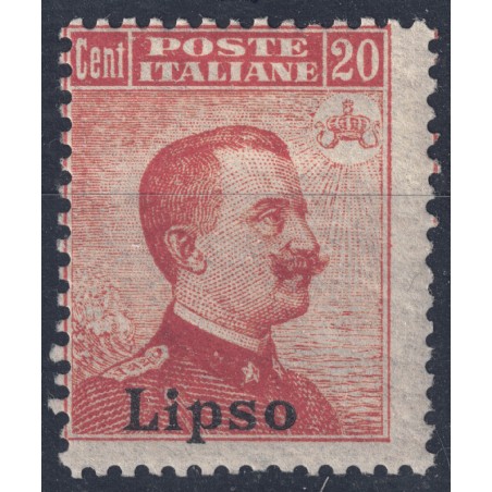 EGEO LIPSO 1917 20c arancio senza filigrana MH*