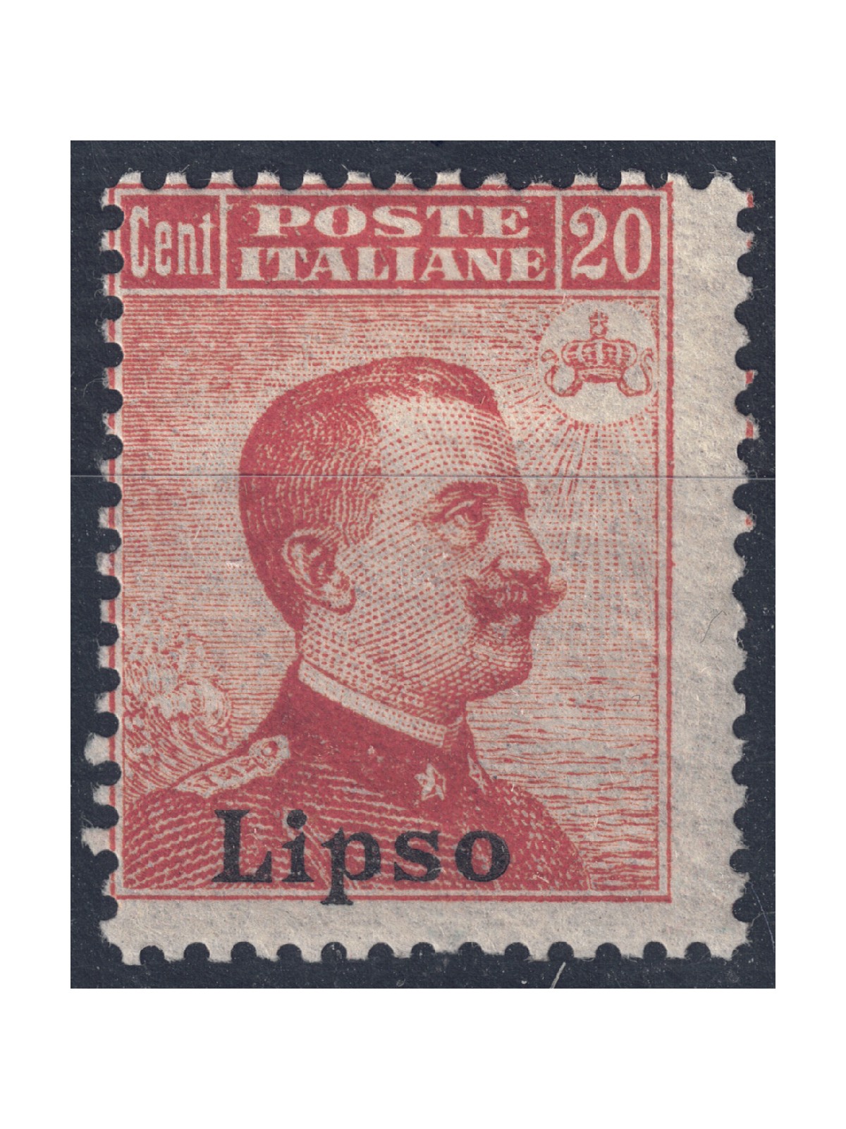 EGEO LIPSO 1917 20c arancio senza filigrana MH*
