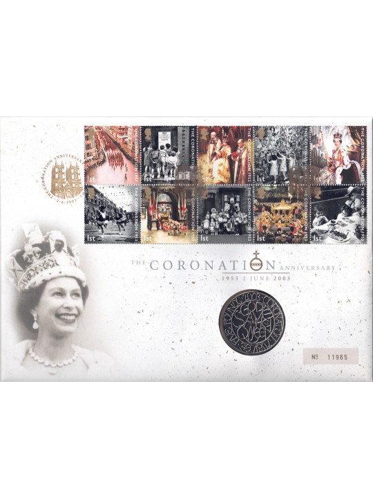 REGNO UNITO 2003 The Coronation Anniversary - Coin fdc