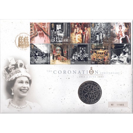 REGNO UNITO 2003 The Coronation Anniversary - Coin fdc