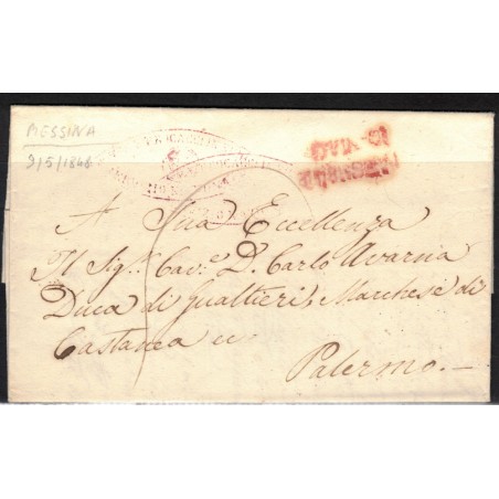 Prefilatelica di Sicilia - Messina 9-5-1848