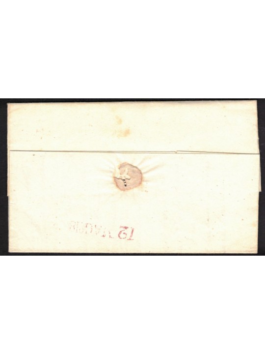 Pre-philatelic stamp of Sicily - Messina 9-5-1848