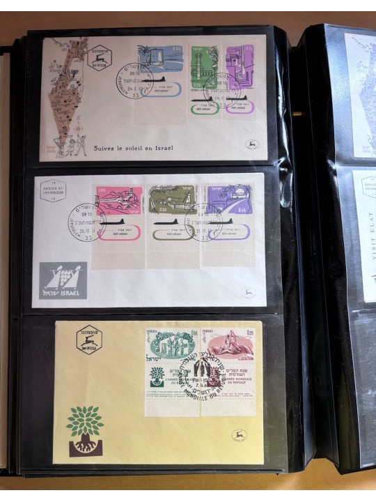 ISRAELE 1948/1961- Lotto di 80 FDC tutte differenti
