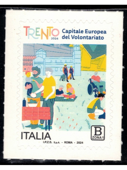 ITALIA 2024 Trento Capitale Europea del Volontariato MNH**